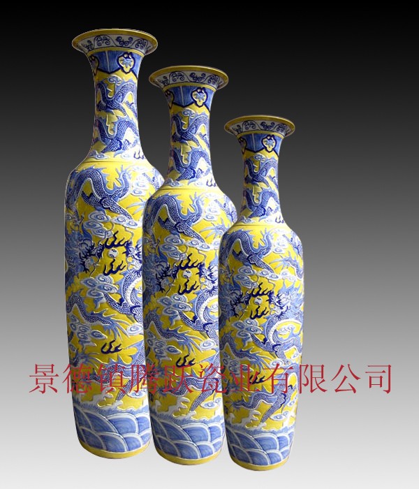 供应景德镇雕刻大花瓶/开业大花瓶/园林用瓷